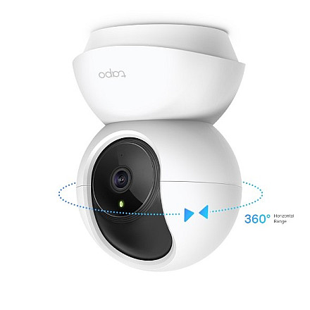 TP-LINK | Pan/Tilt Home Security Wi-Fi Camera | Tapo C210 | 3 MP | 4mm/F/2.4 | Tryb prywatności, alarm dźwiękowy i świetlny, wykrywanie ruchu i powiadomienia, noktowizor | H.264 | Micro SD, maks. 256 - 5