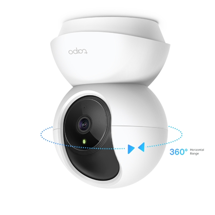 TP-LINK | Pan/Tilt Home Security Wi-Fi Camera | Tapo C210 | 3 MP | 4mm/F/2.4 | Tryb prywatności, alarm dźwiękowy i świetlny, wykrywanie ruchu i powiadomienia, noktowizor | H.264 | Micro SD, maks. 256 - 2