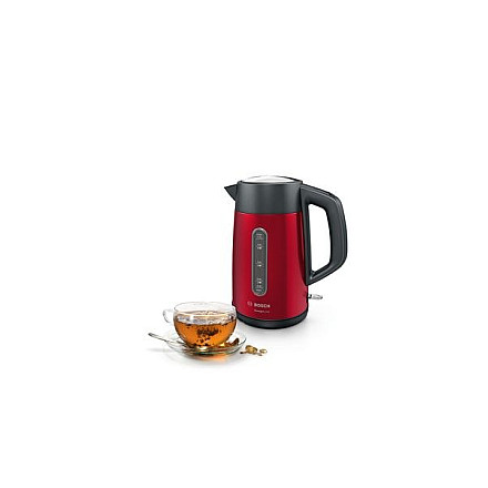 Bosch | Kettle | DesignLine TWK4P434 | Electric | 2400 W | 1.7 L | Stainless steel | 360° rotational base | Red/Black - 10