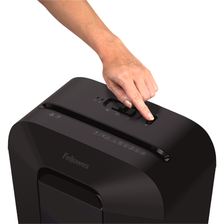 Fellowes Powershred LX45 | Niszczarka Krzyżowa | Poziom P-4 | Tnąca karty kredytowe, zszywki, spinacze, papier | Pojemność 17 litrów | Czarna - 3