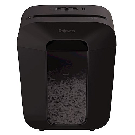 Fellowes Powershred LX45 | Niszczarka Krzyżowa | Poziom P-4 | Tnąca karty kredytowe, zszywki, spinacze, papier | Pojemność 17 litrów | Czarna - 6
