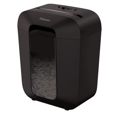 Fellowes Powershred LX45 | Niszczarka Krzyżowa | Poziom P-4 | Tnąca karty kredytowe, zszywki, spinacze, papier | Pojemność 17 litrów | Czarna - 2