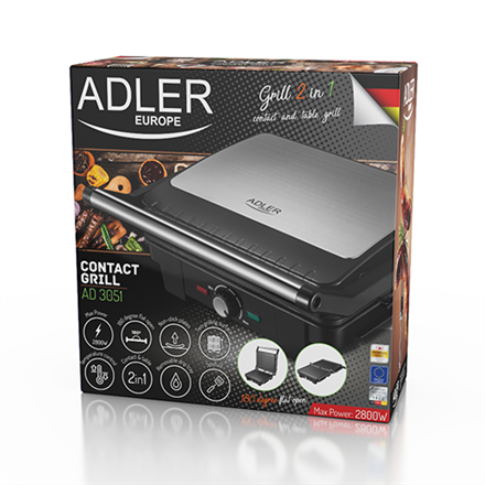 Adler AD 3051 Grill електричний XL Настільний - 4