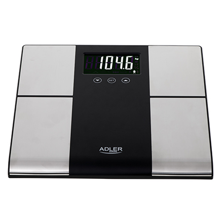 Adler Bathroom scale with analyzer AD 8165 Maximum weight (capacity) 225 kg, Accuracy 100 g, Body Mass Index (BMI) measuring, S - 2