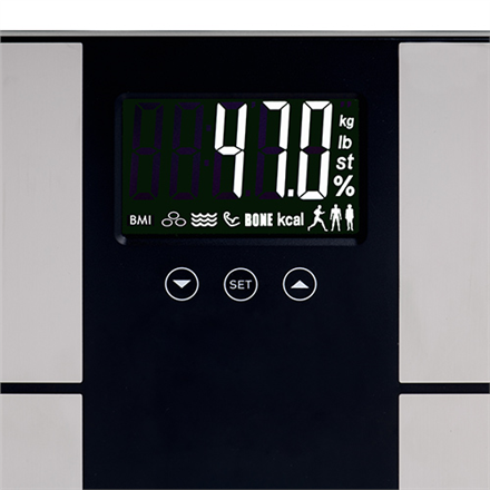 Adler Bathroom scale with analyzer AD 8165 Maximum weight (capacity) 225 kg, Accuracy 100 g, Body Mass Index (BMI) measuring, S - 4