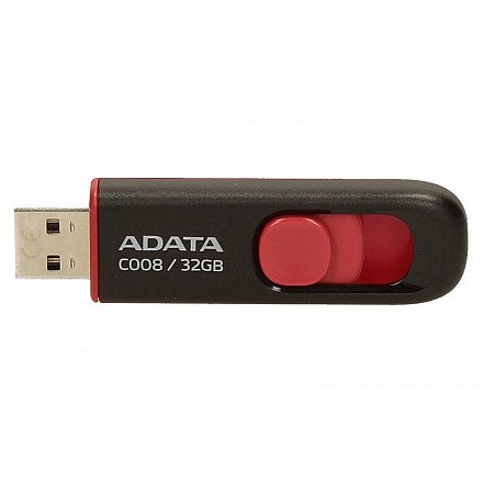 ADATA | C008 | 32 GB | USB 2.0 | чорний/червоний - 11