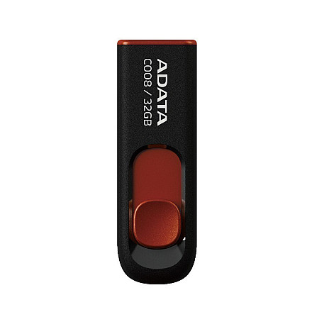 ADATA | C008 | 32 GB | USB 2.0 | чорний/червоний - 6