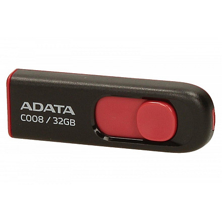 ADATA | C008 | 32 GB | USB 2.0 | чорний/червоний - 7