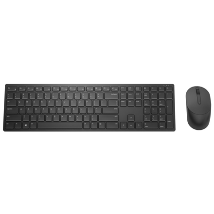 Dell | Pro Keyboard and Mouse (RTL BOX) | KM5221W | Keyboard and Mouse Set | Wireless | Batteries included | US | Black | Wireless connection - 1
