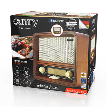 Camry | CR 1188 | Retro Radio | Drewniane - 8