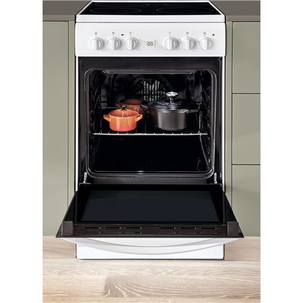 INDESIT Кухонна плита IS5V8GMW/E Тип поверхні Vitroceramic - 5
