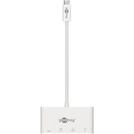 Goobay | Adapter wieloportowy USB-C (HDMI + Ethernet, PD) | 62105 - 3
