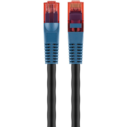 Goobay | CAT 6 | Kabel krosowy | Skrętka nieekranowana (UTP) | Męski | RJ-45 | Męski | RJ-45 | Czarny | 30 m - 2