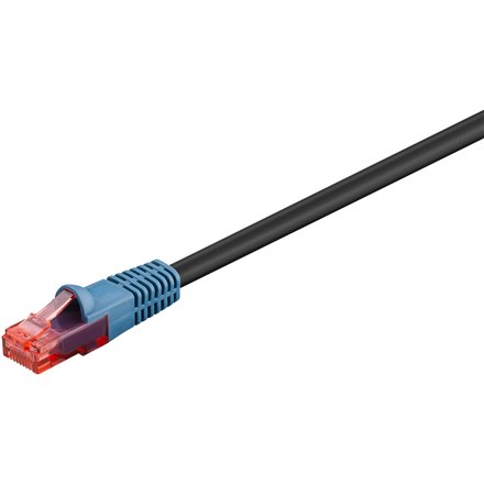 Goobay | CAT 6 | Kabel krosowy | Skrętka nieekranowana (UTP) | Męski | RJ-45 | Męski | RJ-45 | Czarny | 30 m - 5