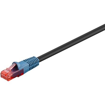 Goobay | CAT 6 | Kabel krosowy | Skrętka nieekranowana (UTP) | Męski | RJ-45 | Męski | RJ-45 | Czarny | 30 m - 1