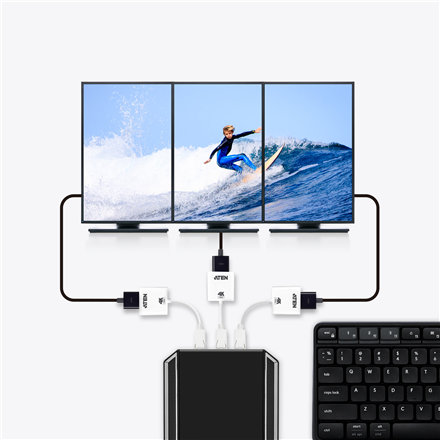 Aten VC986B True 4K DisplayPort to HDMI 2.0 Active Adapter - 5