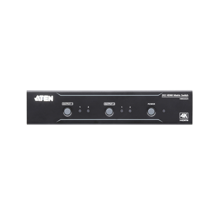 Aten | Przełącznik 2x2 4K HDMI Martrix | VM0202H | Gwarancja 36 miesięcy - 2