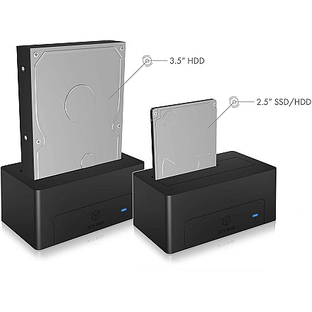 Raidsonic | Stacja dokująca HDD | 2,5" / 3,5" współdzielona | SATA 6Gb/s - 14