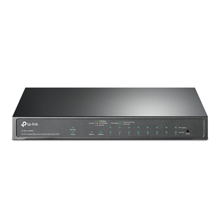 TP-LINK 10-портовий Gigabit Easy Smart комутатор із 8 портами PoE+ - 1