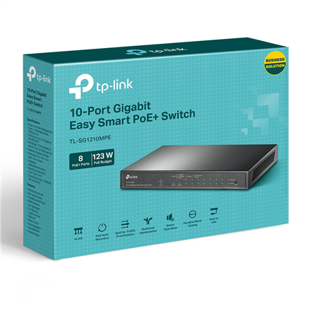TP-LINK 10-портовий Gigabit Easy Smart комутатор із 8 портами PoE+ - 4