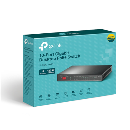TP-LINK 10-портовий Gigabit Easy Smart комутатор із 8 портами PoE+ - 4
