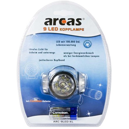 Arcas | ARC9 | Reflektor | 9 LED | 4 tryby освітлення - 5