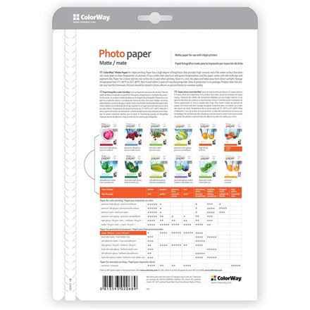 ColorWay | 190 g/m² | A4 | Matowy papier fotograficzny - 4