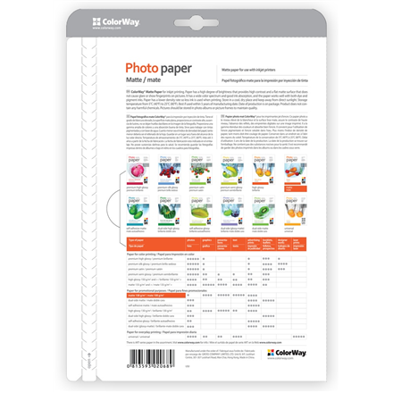 ColorWay | 190 g/m² | A4 | Matowy papier fotograficzny - 2