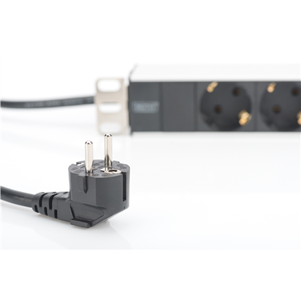 DIGITUS DN-95401 - мережева розетка | Вихідні гнізда Qty 8 | 2 м | Чорний - 3