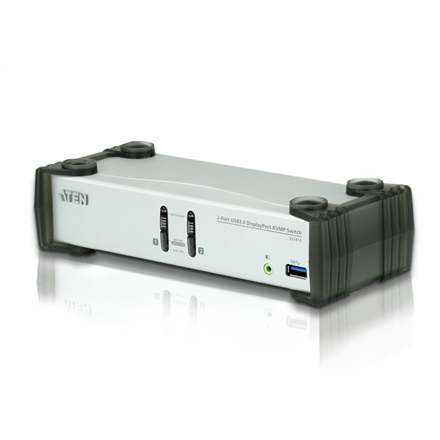 Aten CS1912 2-portowy перемикач USB 3.0 DisplayPort KVMP™ (кабелі w zestawie) Aten | 2-portowy перемикач USB 3.0 DisplayPort KVMP (кабелі w… - 1