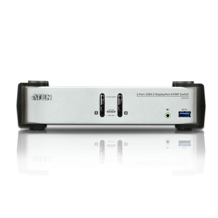 Aten CS1912 2-portowy перемикач USB 3.0 DisplayPort KVMP™ (кабелі w zestawie) Aten | 2-portowy перемикач USB 3.0 DisplayPort KVMP (кабелі w… - 6