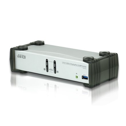 Aten CS1912 2-portowy перемикач USB 3.0 DisplayPort KVMP™ (кабелі w zestawie) Aten | 2-portowy перемикач USB 3.0 DisplayPort KVMP (кабелі w… - 4