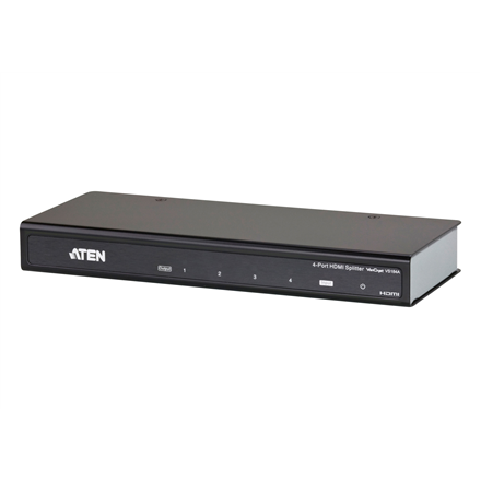 Aten VS184A 4-portowy rozdzielacz 4K HDMI Aten | 4-portowy rozdzielacz 4K HDMI | VS184A - 1