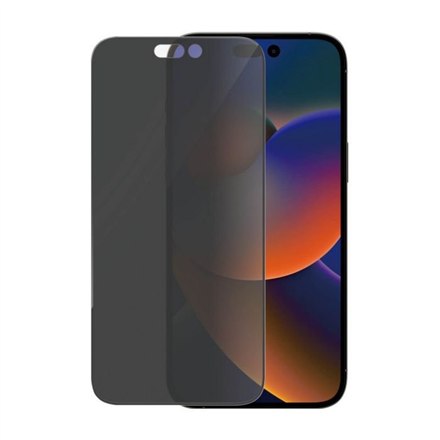PanzerGlass | Ochraniacz ekranu - szkło - z filtrem prywatności | Apple iPhone 14 Pro Max | Silikon, szkło hartowane, politereftalan etylenu (PET) | Czarny | Przezroczysty - 3