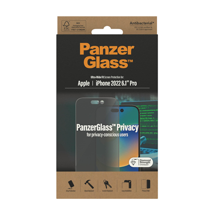PanzerGlass Ochraniacz ekranu - скло - з filtrem приватності - 4