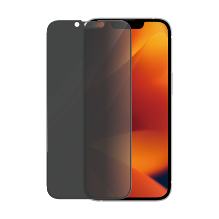 PanzerGlass | Ochraniacz ekranu - szkło - z filtrem prywatności | Apple iPhone 13, 13 Pro, 14 | Czarny | Przezroczysty - 1
