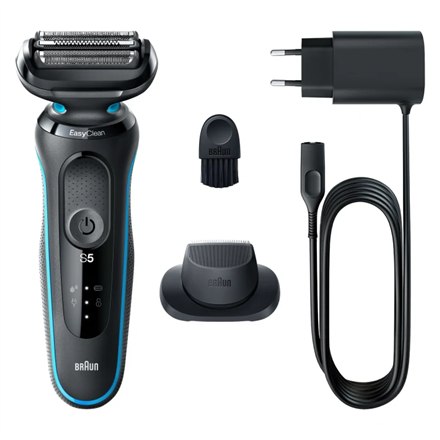 Braun | Golarka | 51-M1200s | Czas pracy (maks.) 50 min | Na mokro i sucho | Czarny/miętowy - 4