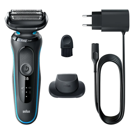 Braun | Golarka | 51-M1200s | Czas pracy (maks.) 50 min | Na mokro i sucho | Czarny/miętowy - 1
