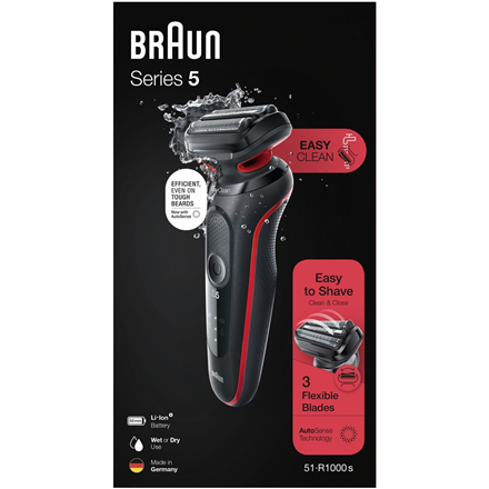 Braun Golarka 51-R1000s Czas pracy (maks.) 50 min - 3