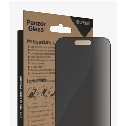 PanzerGlass Ochraniacz ekranu - скло - з filtrem приватності - 3