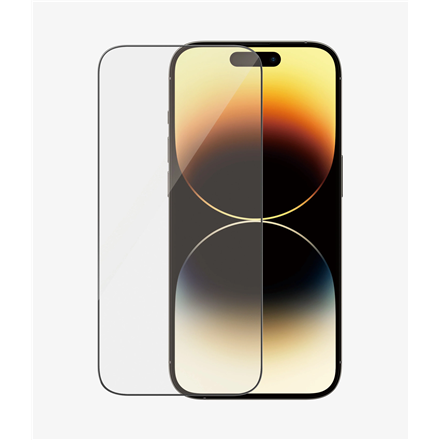 PanzerGlass | Ochraniacz ekranu - szkło | Apple iPhone 14 Pro | Szkło | Czarny | Przezroczysty - 1