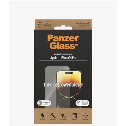 PanzerGlass | Ochraniacz ekranu - szkło | Apple iPhone 14 Pro | Szkło | Czarny | Przezroczysty - 10