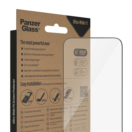 PanzerGlass | Ochraniacz ekranu - szkło | Apple iPhone 14 Pro Max | Politereftalan etylenu (PET) | Czarny | Przezroczysty - 3