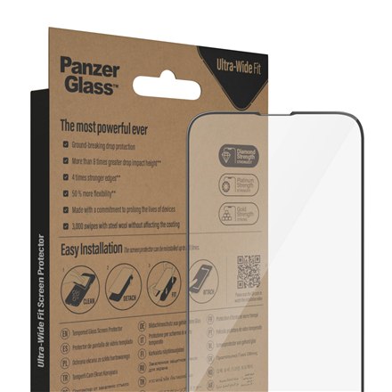 PanzerGlass | Ochraniacz ekranu - szkło | Apple iPhone 13, 13 Pro, 14 | Politereftalan etylenu (PET) | Czarny | Przezroczysty - 7