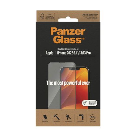 PanzerGlass | Ochraniacz ekranu - szkło | Apple iPhone 13, 13 Pro, 14 | Politereftalan etylenu (PET) | Czarny | Przezroczysty - 8