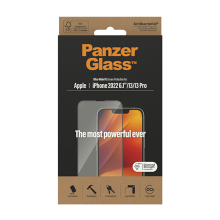 PanzerGlass | Ochraniacz ekranu - szkło | Apple iPhone 13, 13 Pro, 14 | Politereftalan etylenu (PET) | Czarny | Przezroczysty - 4