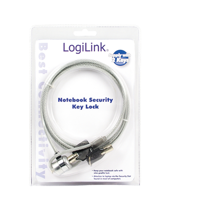 Logilink | Blokada bezpieczeństwa notebooka | 1,5 m - 3