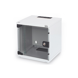 Zestaw sieciowy Digitus 10", szafa 6U, półka, PDU, switch 8-portowy, panel krosowy CAT 6, szary Digitus | Zestaw sieciowy | DN-10-SET-1 | Zestaw sieciowy 254 mm (10") firmy DIGITUS to idealne, wszechs