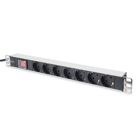 DIGITUS DN-95402 - Сетьовий фільтр | Вихідні з'єднання Кількість 7 | 2 m - 1