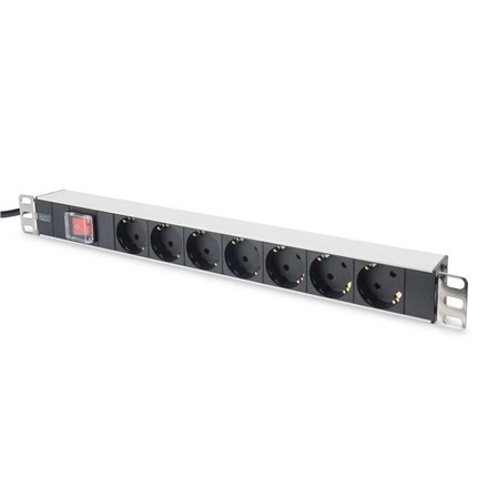 DIGITUS DN-95402 - Сетьовий фільтр | Вихідні з'єднання Кількість 7 | 2 m - 2